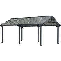 Stahl Carport EIGER in Grau - 610cm x 367cm von SUNJOY