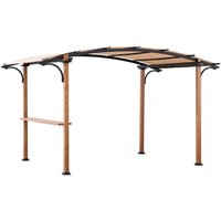 Stoff Pergola SKUTA in Beige - 406cm x 259cm von SUNJOY