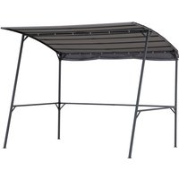 Stahl/Stoff Whirlpool Pergola vodno in Grau - 284cm x 220cm von SUNJOY