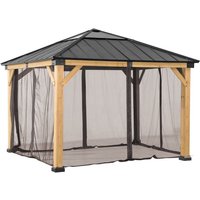 Netz für Zedernholz Gazebo - 336cm x 394cm von SUNJOY