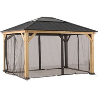 Netz für Zedernholz Gazebo - 393cm x 452cm von SUNJOY