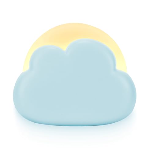 SUNJULY LED Nachtlicht Kinder, Baby Nachtlicht Dimmbar, 4 Helligkeitsstufen, Tragbar USB Aufladbar Nachttischlampe Kinder, Tischlampe für Kinder Schlafzimmer, Kinderzimmer Schmücken Geschenke (Blau) von SUNJULY