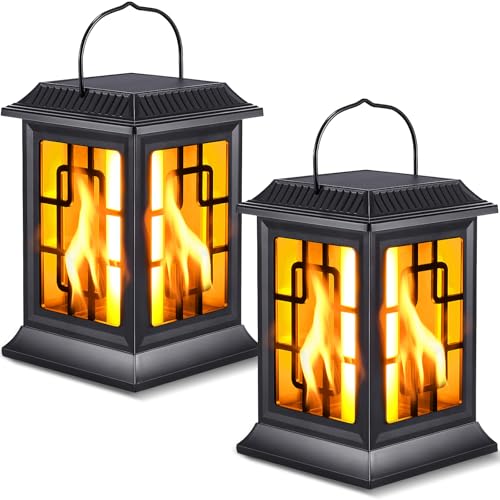 SUNJULY Solar Laterne für Draußen, 2 Stück Solarlampen für Außen Garten, LED Solarleuchten With Flackernde Flammen-Effekt/Warmes Licht, IP65 Wasserdicht für Terrasse Rasen Garten Hofwege Dekorative SUNJULY Solar Laterne für Draußen, 2 Stück Solarlampen für Außen Garten, LED Solarleuchten With Flackernde Flammen-Effekt/Warmes Licht, IP65 Wasserdicht für Terrasse Rasen Garten Hofwege Dekorative von SUNJULY