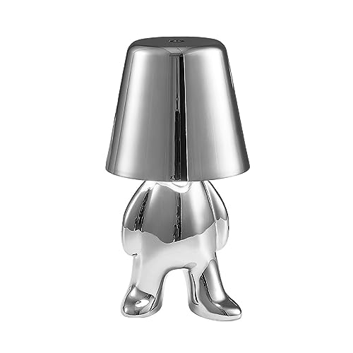 Tischlampe mit Touch Steuerung, Thinker Statue Man Dekorative LED Schreibtischlampe, USB Charging 3 Helligkeitsstufen Dimmbare Nachttischlampe für Schlafzimmer Wohnzimmer Büro Dekoratio Geschenk von SUNJULY