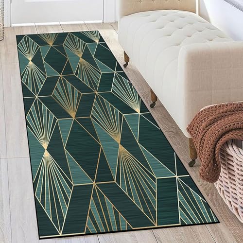 SUNLIMEI Teppich Läufer Flur rutschfest 110 x 190 cm rutschfest Läufer Teppich Flur rutschfeste mit Gelrücken, Modern Design, Pflegeleicht für Eingang, Esszimmer, C von SUNLIMEI