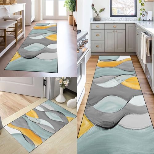 SUNLIMEI Teppich Läufer Flur rutschfest 60 x 260 cm rutschfest Küche Flur, Modern Schmutzfangmatte mit Gelrücken, Modern Design, Pflegeleicht für Wohnzimmer, Flur, Küche, B SUNLIMEI Teppich Läufer Flur rutschfest 60 x 260 cm rutschfest Küche Flur, Modern Schmutzfangmatte mit Gelrücken, Modern Design, Pflegeleicht für Wohnzimmer, Flur, Küche, B von SUNLIMEI