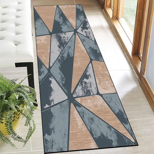 SUNLIMEI Teppich Läufer rutschfest 75 x 80 cm rutschfest Waschbar Innen Lang Läufer Teppich mit Gelrücken, Modern Design, Pflegeleicht für Eingang, Esszimmer, G von SUNLIMEI