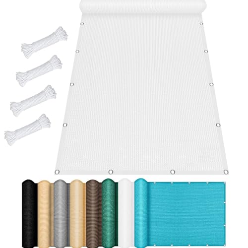 Sonnensegel Atmungsaktiv Rechteckig 60 x 140 cm Windschutz Atmungsaktiv Sonnenschirm Segel Sonnenschutz Netz Wasser Luftdurchlässig für Carport Pflanze Pergola Zaun Außen, Weiß Sonnensegel Atmungsaktiv Rechteckig 60 x 140 cm Windschutz Atmungsaktiv Sonnenschirm Segel Sonnenschutz Netz Wasser Luftdurchlässig für Carport Pflanze Pergola Zaun Außen, Weiß von SUNLIMEI