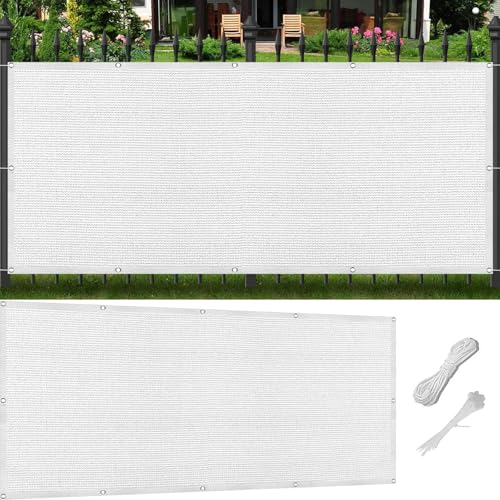 Sonnensegel Rechteckig Sonnenschutz 60 x 170 cm Hdpe Gewebe Uv-Beständig Garden Schattiernetz Sonnenschutz Wasser Luftdurchlässig für Carport Pflanze Pergola Zaun Außen, Weiß Sonnensegel Rechteckig Sonnenschutz 60 x 170 cm Hdpe Gewebe Uv-Beständig Garden Schattiernetz Sonnenschutz Wasser Luftdurchlässig für Carport Pflanze Pergola Zaun Außen, Weiß von SUNLIMEI