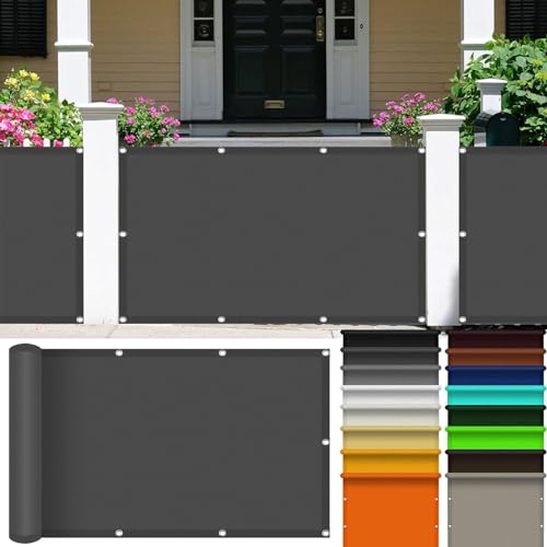 Sonnensegel Wasserabweisend 0.3 x 3.5 m Wasserdicht Sun Segel Sonnendach Premium Polyester, Segeltuch mit Ösen für Garten Terrasse Camping Balkon Outdoor, Dunkelgrau Sonnensegel Wasserabweisend 0.3 x 3.5 m Wasserdicht Sun Segel Sonnendach Premium Polyester, Segeltuch mit Ösen für Garten Terrasse Camping Balkon Outdoor, Dunkelgrau von SUNLIMEI