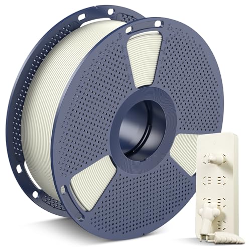 SUNLU FR-ABS 3D-Filament 1,75mm 1KG, UL94 V0 flammhemmendes ABS, stoßfest & langlebig, wiederverwendbare Spule, bruchsicher für Elektronik, Autoteile & Werkzeuge, schrumpffrei, 1KG(2,2lbs), Naturfarbe von SUNLU