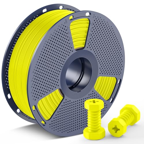 SUNLU High Speed ABS Filament, Rapid 350mm/s 3D Drucker Filament 1.75mm, Hitzebeständigkeit, Hervorragende Zähigkeit, Schnelles Drucken, Kompatibel mit 99% FDM-3D-Druckern, 1KG Spool(Gelb) von SUNLU