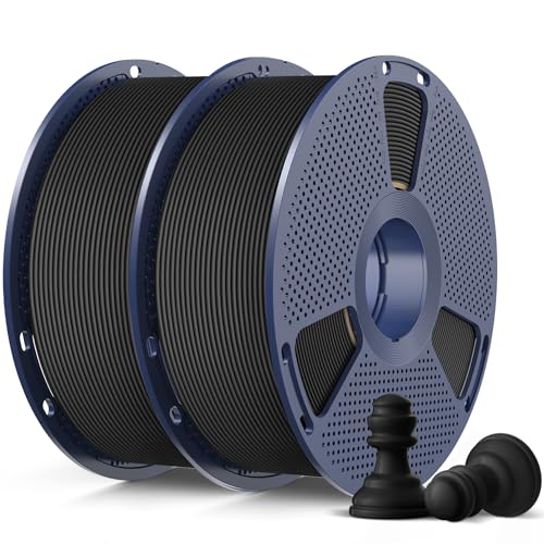 SUNLU High Speed Matte PLA Filament, 1KG*2 Glattes mattes PLA 3D Druckerfilament, 600mm/s schneller 3D Druck trifft auf Robustheit, 1KG pro Spule, 2er-Pack, Schwarz+Schwarz SUNLU High Speed Matte PLA Filament, 1KG*2 Glattes mattes PLA 3D Druckerfilament, 600mm/s schneller 3D Druck trifft auf Robustheit, 1KG pro Spule, 2er-Pack, Schwarz+Schwarz von SUNLU