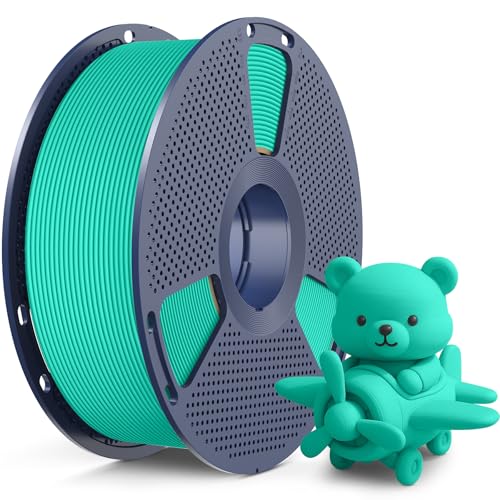 SUNLU High Speed Matte PLA Filament, Glattes mattes PLA 3D Druckerfilament, 600mm/s schneller 3D Druck trifft auf Robustheit, 1KG Spule, matte pla Mintgrün von SUNLU