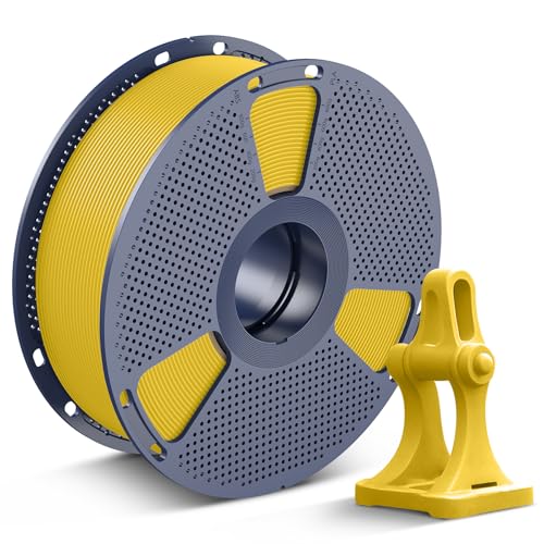 SUNLU High Speed PLA+2.0 Filament 1.75mm, Sehr Flüssige Rapid 3D Drucker Filament PLA Plus 2.0, Hohe Geschwindigkeit PLA+2.0 Entwickelt für Schnelles 3D Drucken. (1KG Gelb) von SUNLU