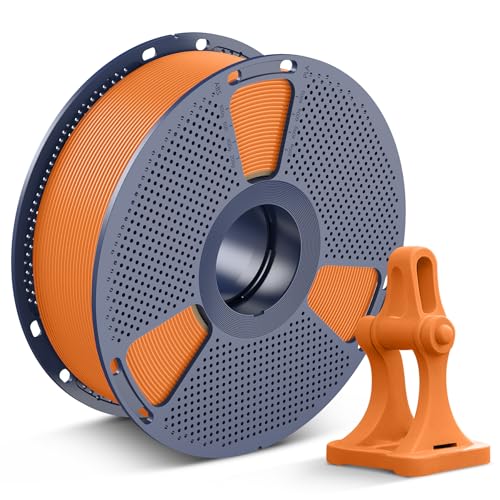 SUNLU High Speed PLA+2.0 Filament 1.75mm, Sehr Flüssige Rapid 3D Drucker Filament PLA Plus 2.0, Hohe Geschwindigkeit PLA+2.0 Entwickelt für Schnelles 3D Drucken. (1KG Orange) von SUNLU