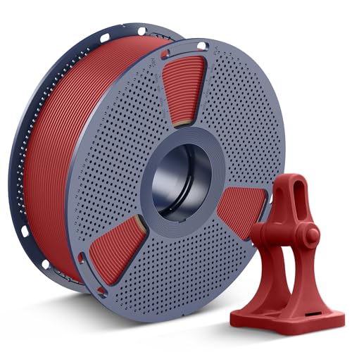 SUNLU High Speed PLA+2.0 Filament 1.75mm, Sehr Flüssige Rapid 3D Drucker Filament PLA Plus 2.0, Hohe Geschwindigkeit PLA+2.0 Entwickelt für Schnelles 3D Drucken. (1KG Rot) von SUNLU