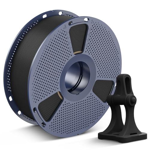 SUNLU High Speed PLA+2.0 Filament 1.75mm, Sehr Flüssige Rapid 3D Drucker Filament PLA Plus 2.0, Hohe Geschwindigkeit PLA+2.0 Entwickelt für Schnelles 3D Drucken. (1KG Schwarz) von SUNLU