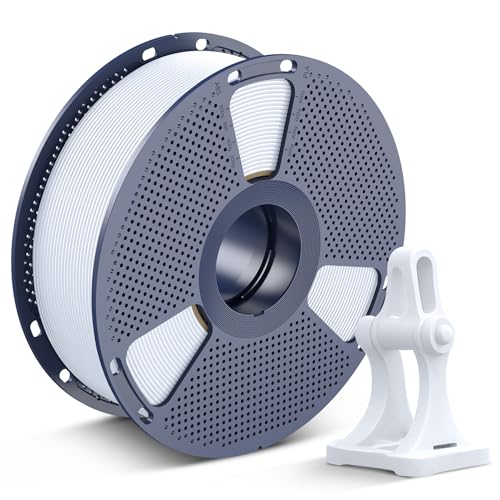 SUNLU High Speed PLA+2.0 Filament 1.75mm, Sehr Flüssige Rapid 3D Drucker Filament PLA Plus 2.0, Hohe Geschwindigkeit PLA+2.0 Entwickelt für Schnelles 3D Drucken. (1KG Weiß) von SUNLU
