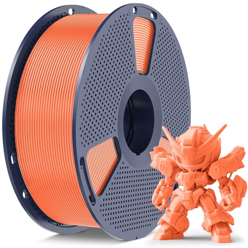 SUNLU High Speed PLA Meta Filament, 1kg PLA 3D Druckerfilament 1,75mm, Robusteres 3D Druckfilament, Maßgenauigkeit +/- 0,02mm, Kompatibel mit 3D FDM Druckern, 1kg Spule(2.2Pfund), Sonniges Orange von SUNLU