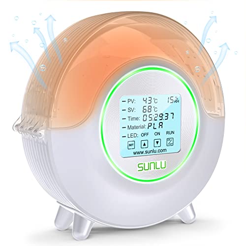 [SUNLU Offiziell] 2025 Neuester Filament Trocken Box S2, Trockenbox mit 360° Rundumheizung, Aufbewahrungsbox für 3D Drucker Hält das Filament Trocken, Filament dryer Weiß von SUNLU