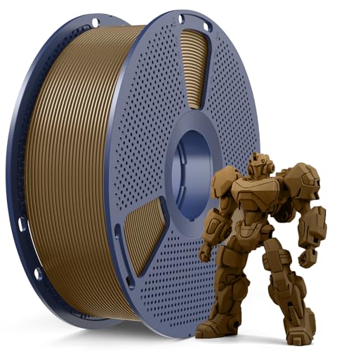 SUNLU PETG Filament 1.75 mm, Hochfestes 3D Drucker Filament PETG, Unübertroffene Haltbarkeit und Flexibilität, 3D Druckfilament, Passt für die meisten FDM 3D-Drucker, 1kg Spule, Kaffee von SUNLU