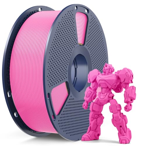 SUNLU PETG Filament 1.75 mm, Hochfestes 3D Drucker Filament PETG, Unübertroffene Haltbarkeit und Flexibilität, 3D Druckfilament, Passt für die meisten FDM 3D-Drucker, 1kg Spule, Rosa von SUNLU