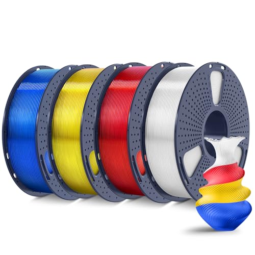 SUNLU PLA+ Filament 1.75mm 4KG, PLA Plus 3D Drucker Filament, Stärker belastbar,4 Spool 3D Druck PLA+ Filament, Maßgenauigkeit +/- 0.02mm, Transparent+Transparent rot+Transparent gelb+Transparent blau SUNLU PLA+ Filament 1.75mm 4KG, PLA Plus 3D Drucker Filament, Stärker belastbar,4 Spool 3D Druck PLA+ Filament, Maßgenauigkeit +/- 0.02mm, Transparent+Transparent rot+Transparent gelb+Transparent blau von SUNLU