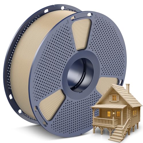 SUNLU PLA Filament 1.75mm, 3D Drucker Filament PLA 1.75mm +/- 0,02mm, Einfach zu Verwenden, Anfängerfreundlich, Passend Für Sie Meisten FDM 3D Drucker, 1KG Spule. (Wood) von SUNLU