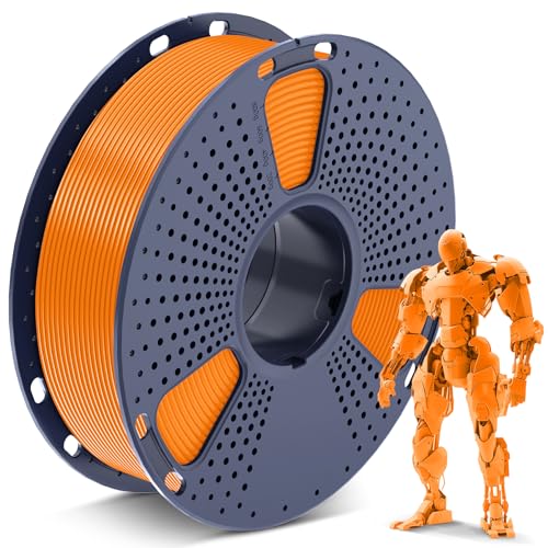 SUNLU PLA Filament 1.75mm, 3D Drucker Filament PLA 1.75mm +/- 0,02mm, Passend Für Sie Meisten FDM 3D Drucker, 1KG Spule. (Orange) von SUNLU