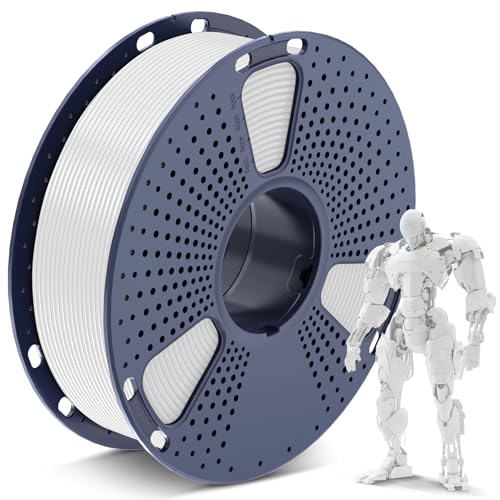 SUNLU PLA Filament 1.75mm, 3D Drucker Filament PLA 1.75mm +/- 0,02mm, Passend Für Sie Meisten FDM 3D Drucker, 1KG Spule. (Weiß) von SUNLU
