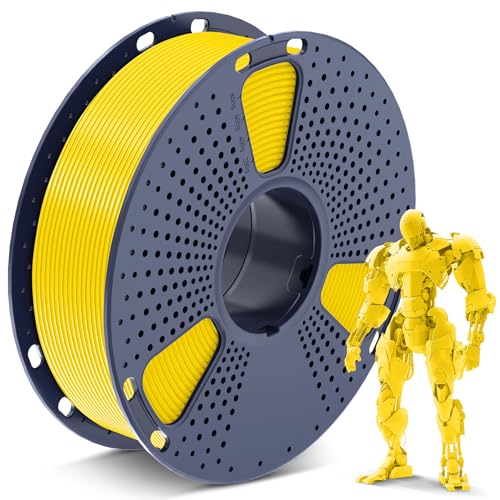 SUNLU PLA Filament 1.75mm, 3D Drucker Filament PLA 1.75mm +/- 0,02mm, Passend Für Sie Meisten FDM 3D Drucker, 1KG Spule. (Gelb) von SUNLU