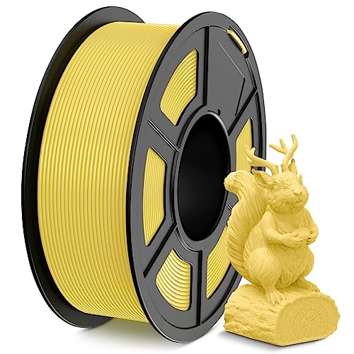 SUNLU PLA Filament 1.75mm,Sauber Gewickelt 3D Drucker Filament PLA 1.75mm,Einfach zu verwenden,Maßgenauigkeit +/- 0,02mm, 1KG Spule 3D Filament, Kompatibel Mit den Meisten 3D Drucker,Lemon Yellow von SUNLU