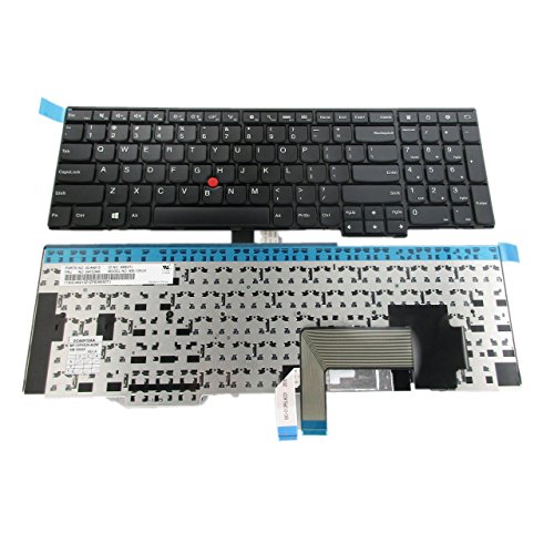 SUNMALL neuen Laptop keyobard Ersatz mit (Rahmen und Pointer) für IBM Lenovo ThinkPad Edge E531 W540 W541 W550 W550s E545 T540 T540p T550 Serie Passform P/N 0 C45254 04y2465 schwarz US Layout von SUNMALL