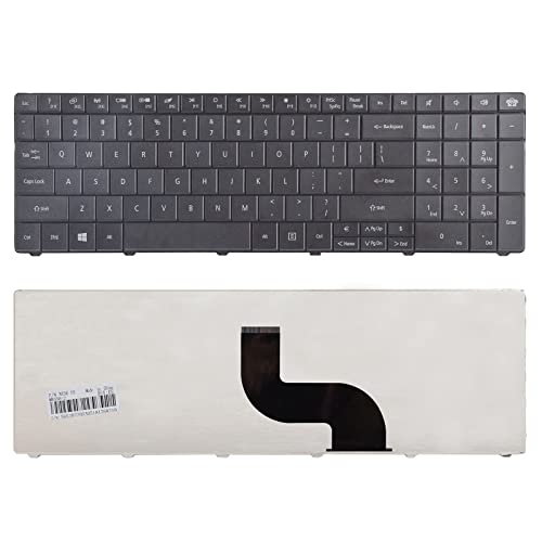 sunmall Tastatur für Gateway NE51B ne522 ne722 nv570p NE56 NE56R NE71B NE56R48u NE56R41U NE56R42u NE56R43u NE56R45u NE56R31u NE56R34u Series Laptop Schwarz US Layout (6 Monate ) von SUNMALL