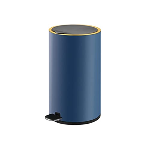 Kreativer Mülleimer aus Edelstahl mit Fußpedal für Haushalt, Badezimmer, Schlafzimmer, Fußabdeckung in hochwertiger Qualität, optionale Größe (Farbe: J, 8 l/2,1 Gallonen) (d von SUNMME