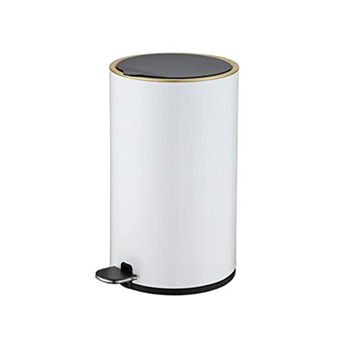 Kreativer Mülleimer aus Edelstahl mit Fußpedal für Haushalt, Badezimmer, Schlafzimmer, Fußabdeckung in hochwertiger Qualität, optionale Größe (Farbe: J 8 l/2,1 Gallonen) (e 12 l/3,1 von SUNMME