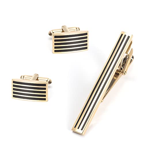 SUNMME Französische Manschettenknöpfe, Krawattenklammer-Set, Business-Anstecker, Herrenschmuck (zufällig, wie auf dem Bild Gezeigt) von SUNMME