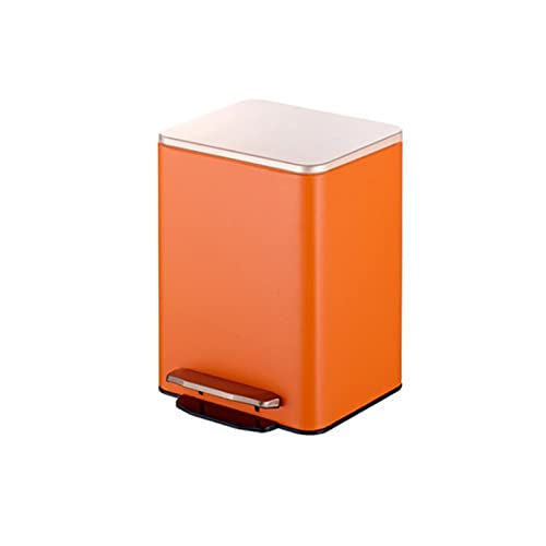 SUNMME Korb Müll Müllcontainer für Bad (Farbe: Orange Größe 21 l/5,5 Gallonen) (Orange 15 l/3,9 von SUNMME