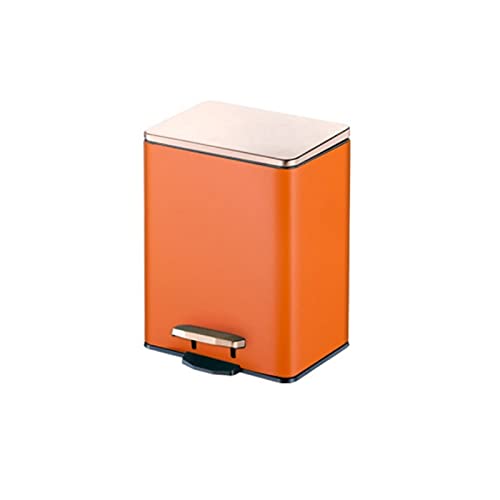 SUNMME Korb Müll Müllcontainer für Bad (Farbe: Orange Größe 21 l/5,5 Gallonen) (Orange 9 l/2,3 von SUNMME