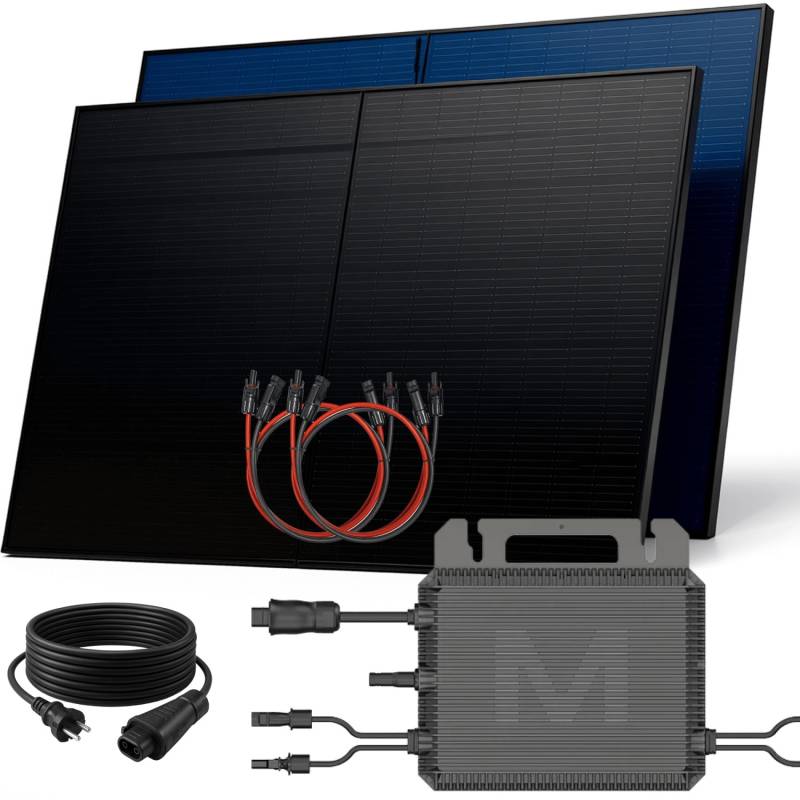 SUNNIVA Balkonkraftwerk 1000 W mit MARSTEK 800 W Wechselrichter inkl.5m Kabel 2x 500 W Solarmodule Bifazial Fullblack Glas-Glas SUNNIVA Balkonkraftwerk 1000 W mit MARSTEK 800 W Wechselrichter inkl.5m Kabel 2x 500 W Solarmodule Bifazial Fullblack Glas-Glas von SUNNIVA