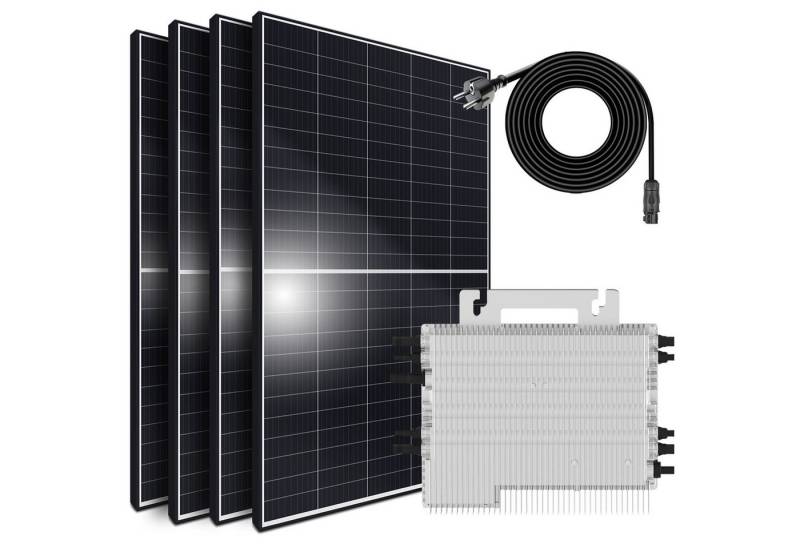 SUNNIVA Balkonkraftwerk Set 1700/2000W, (mit Deye Micro- Wechselrichter SUN-M200G4-EU-Q0 und 5m Anschlusskabel, WIFI integriert, drosselbar & upgradebar auf 600W oder 800W, 4 x 425W Module, steckerfertige Solaranlage mit Solarkabel, Inverter, PV), Photovoltaikanlage Balkon Mini-PV Anlage, Solarpanel, Solarmodul SUNNIVA Balkonkraftwerk Set 1700/2000W, (mit Deye Micro- Wechselrichter SUN-M200G4-EU-Q0 und 5m Anschlusskabel, WIFI integriert, drosselbar & upgradebar auf 600W oder 800W, 4 x 425W Module, steckerfertige Solaranlage mit Solarkabel, Inverter, PV), Photovoltaikanlage Balkon Mini-PV Anlage, Solarpanel, Solarmodul von SUNNIVA