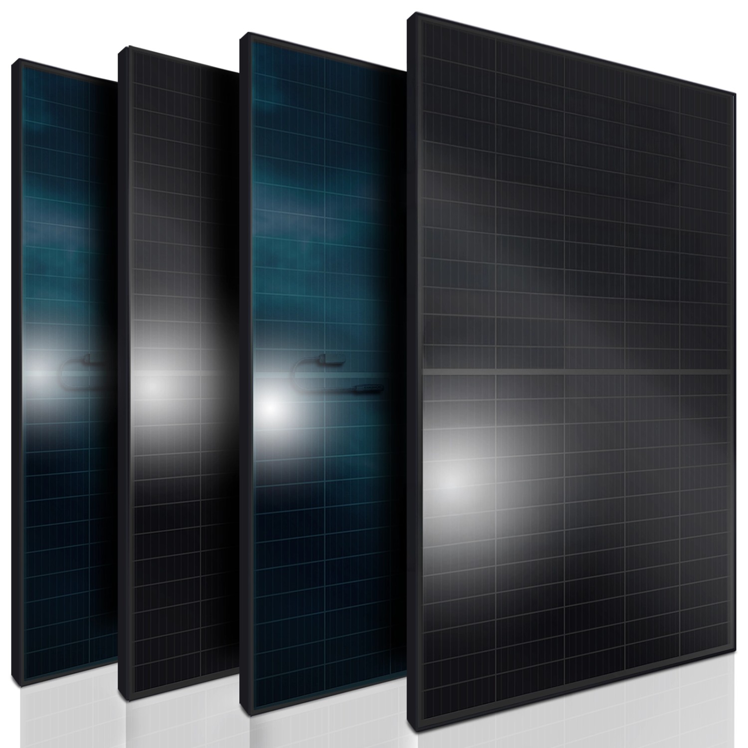 SUNNIVA Solarmodul 460 W Full Black Bifazial Glas/Glas PV Modul Solarpanel  PMax 1840W Bifacial N-Type für Balkonkraftwerk oder PV Solar Anlage SUNNIVA Solarmodul 460 W Full Black Bifazial Glas/Glas PV Modul Solarpanel  PMax 1840W Bifacial N-Type für Balkonkraftwerk oder PV Solar Anlage von SUNNIVA