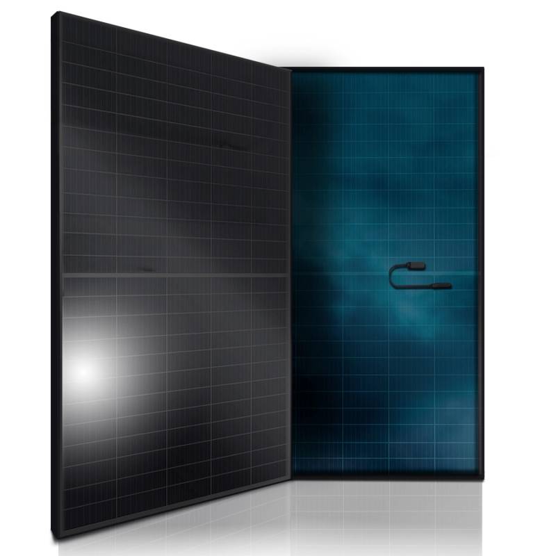 SUNNIVA Solarmodul 460 W Full Black Bifazial Glas/Glas PV Modul Solarpanel  PMax 460W Bifacial N-Type für Balkonkraftwerk oder PV Solar Anlage von SUNNIVA