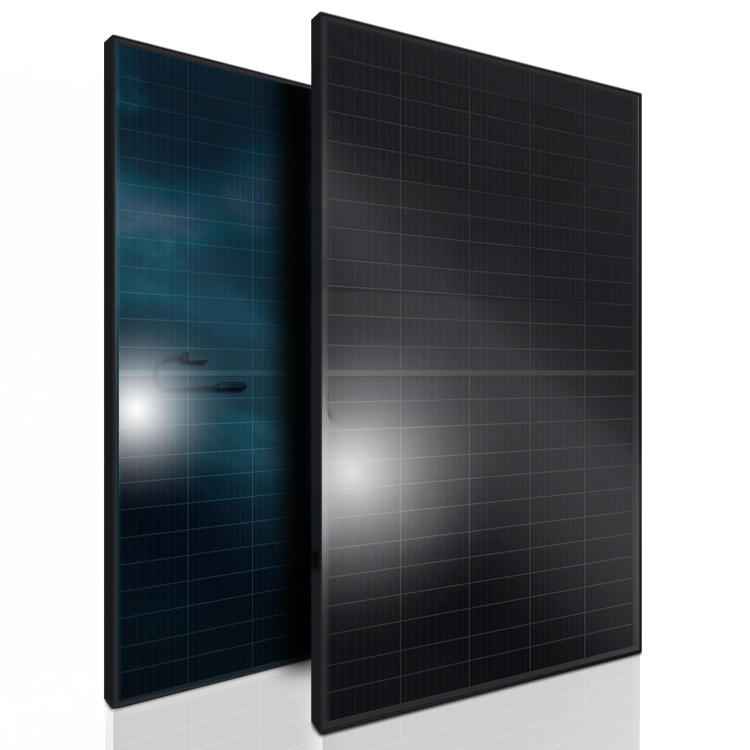 SUNNIVA Solarmodul 460 W Full Black Bifazial Glas/Glas PV Modul Solarpanel  PMax 920W Bifacial N-Type für Balkonkraftwerk oder PV Solar Anlage SUNNIVA Solarmodul 460 W Full Black Bifazial Glas/Glas PV Modul Solarpanel  PMax 920W Bifacial N-Type für Balkonkraftwerk oder PV Solar Anlage von SUNNIVA