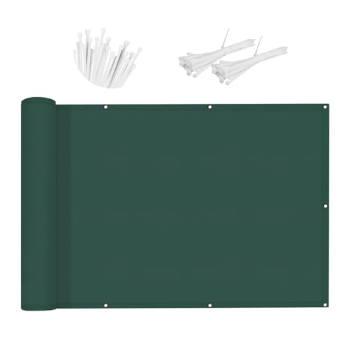SUNNY GUARD Benutzerdefinierte Balkon Sichtschutz 100x200cm Balkonverkleidung Balkonabdeckung Balkonumspannungen UV-Schutz Wind und Wetterfest mit Kabelbinder,Verde SUNNY GUARD Benutzerdefinierte Balkon Sichtschutz 100x200cm Balkonverkleidung Balkonabdeckung Balkonumspannungen UV-Schutz Wind und Wetterfest mit Kabelbinder,Verde von SUNNY GUARD