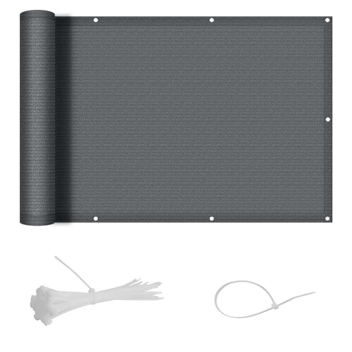 SUNNY GUARD Balkon Sichtschutz 80x300cm HDPE Balkonverkleidung Balkonabdeckung Balkonumspannungen,Sonnenschutz und Atmungsaktivität,Geeignet für Balkon,Garten,Terrasse,mit Kabelbinder,Anthrazit SUNNY GUARD Balkon Sichtschutz 80x300cm HDPE Balkonverkleidung Balkonabdeckung Balkonumspannungen,Sonnenschutz und Atmungsaktivität,Geeignet für Balkon,Garten,Terrasse,mit Kabelbinder,Anthrazit von SUNNY GUARD