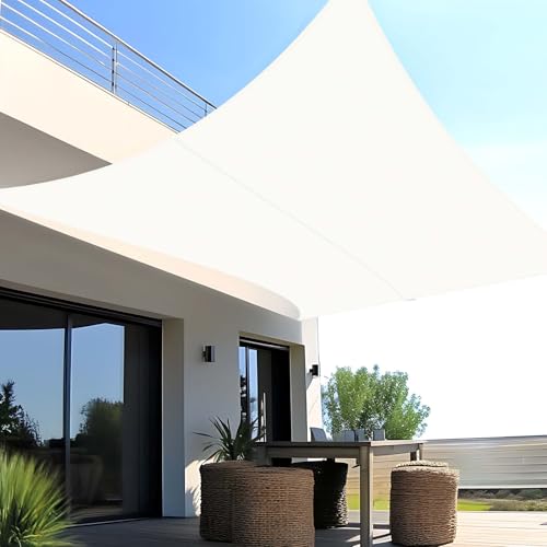 SUNNY GUARD Sonnensegel Wasserdicht 2.5x2.5m Rechteckig Sonnenschutz Wetterschutz Segel Baldachin UV Schutz für Balkon Terrasse Garten, Creme SUNNY GUARD Sonnensegel Wasserdicht 2.5x2.5m Rechteckig Sonnenschutz Wetterschutz Segel Baldachin UV Schutz für Balkon Terrasse Garten, Creme von SUNNY GUARD