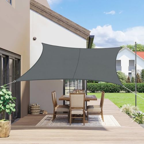 SUNNY GUARD Sonnensegel Rechteckig 3x3m Wasserdicht Sonnenschutz Wetterschutz Segel Baldachin UV Schutz für Balkon Terrasse Garten, Grau Anthrazit SUNNY GUARD Sonnensegel Rechteckig 3x3m Wasserdicht Sonnenschutz Wetterschutz Segel Baldachin UV Schutz für Balkon Terrasse Garten, Grau Anthrazit von SUNNY GUARD