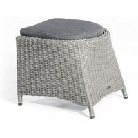 Sunny Smart - SunnySmart Fußhocker Para-Plus Aluminium mit Kunststoffgeflecht rustic-vintage von SUNNY SMART